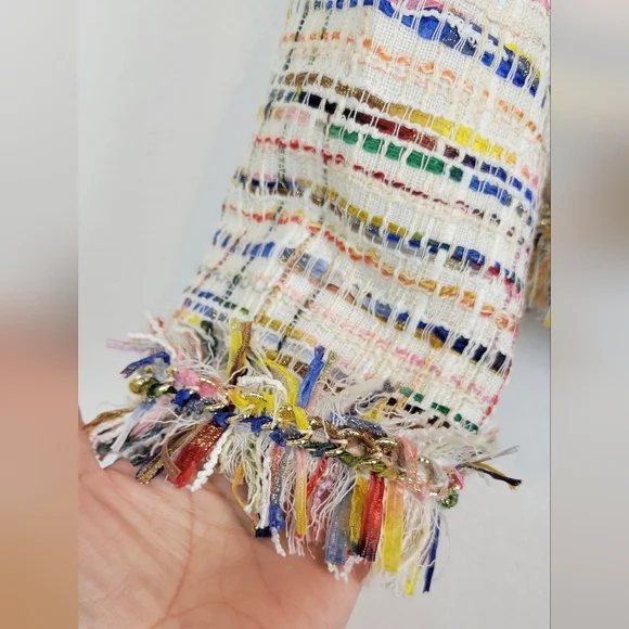 NWT Kobi Halperin Devyn Tweed Blazer In JKI Rainbow Size XS - Picture 9 of 16